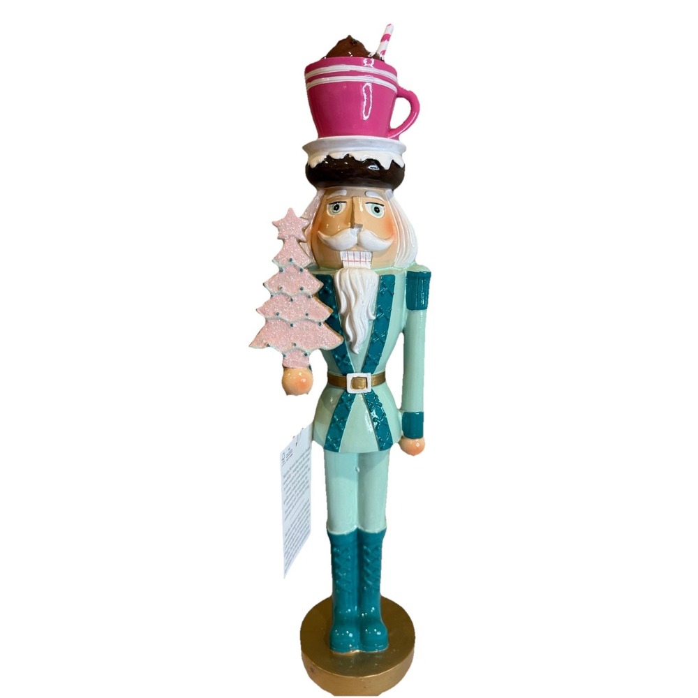 MARTHA STEWART Nutcracker With‎ Doughnut & Hot Cocoa NWT 2025 Christmas Holiday